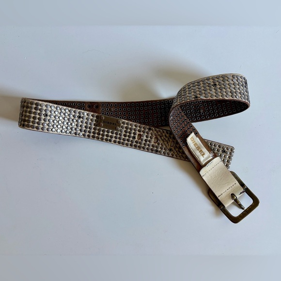 Diesel Studded Leather Belt – Made in Italy - Picture 1 of 7